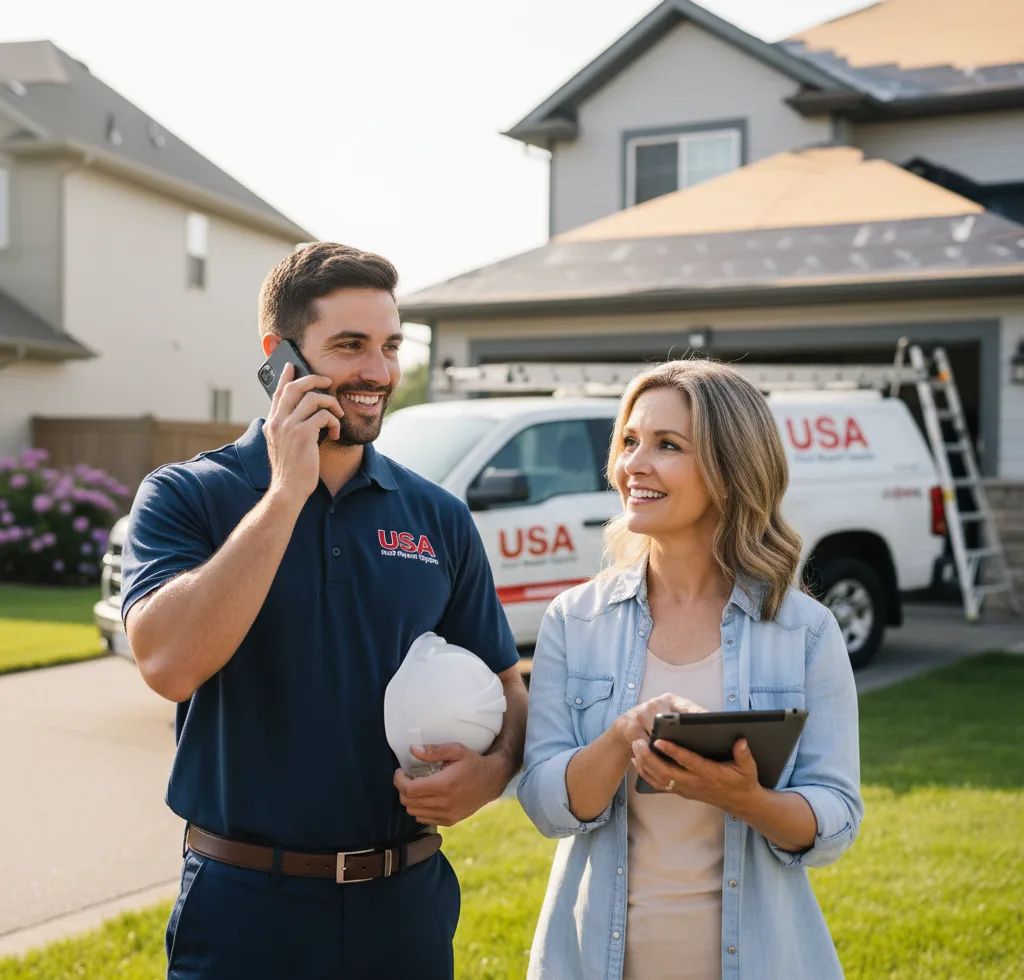 USA Roof Repair Experts customer support in Blue Grass